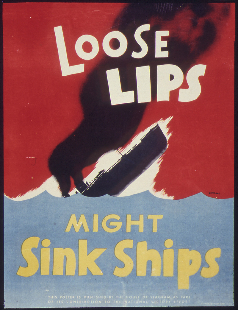 Illustration for article titled The Best Operations Security Propaganda Posters From World War II